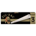 Zig-Zag King Size Ultra Thin Cones (3ct) 24-Count Carton - Image 2