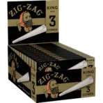 Zig-Zag King Size Ultra Thin Cones (3ct) 24-Count Carton