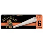 Zig-Zag 1 1/4 Ultra Thin Paper Cones (6ct) 24-Count Carton - Image 3