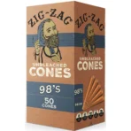 Zig Zag Pre-Rolled 98's Unbleached 50ct