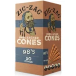 Zig Zag Pre-Rolled 98's Unbleached 50ct