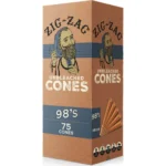 Zig Zag Pre-Rolled 98's Unbleached 75ct