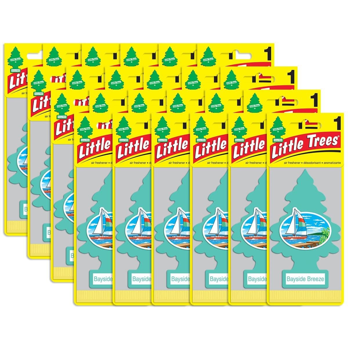 2029410017image1 Little Trees Bayside Breeze Air Freshener 24ct - U1P-17121 - Image 1