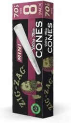 Zig-Zag 70mm Ultra Thin Paper Cones (8ct) 18-Count Carton - Image 3