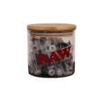 RAW Black Glass Tips in Display Jar 50ct