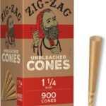Zig Zag Pre-Rolled 1 1/4 Unbleached 900ct