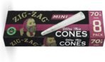 Zig-Zag 70mm Ultra Thin Paper Cones (8ct) 18-Count Carton - Image 2