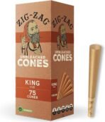 Zig Zag Pre-Rolled King Size Unbleached 75ct