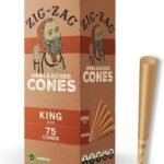 Zig Zag Pre-Rolled King Size Unbleached 75ct