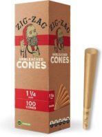 Zig Zag Pre-Rolled 1 1/4 Unbleached 100ct