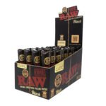 RAW Black Pre-Rolled Cone King Size (3pk) Display of 32