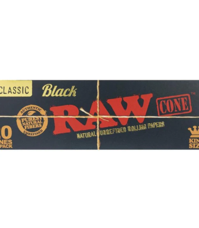 RAW Black King Size Cones 20 Count Pack