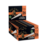 Zig-Zag 1 1/4 Ultra-Thin Paper Cones – 24 Count Boxes, 12-Box Carton