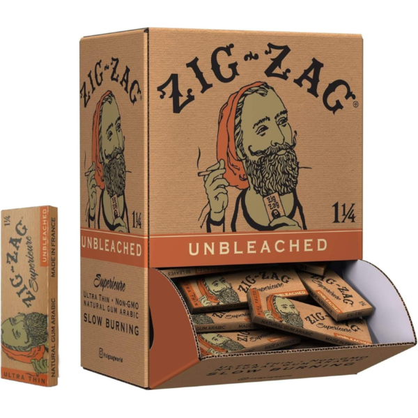Zig-Zag 1 1/4 Unbleached Papers 48 Booklets