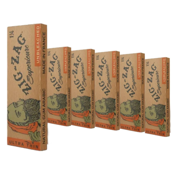Zig-Zag 1 1/4 Unbleached Rolling Papers | 6 Pack