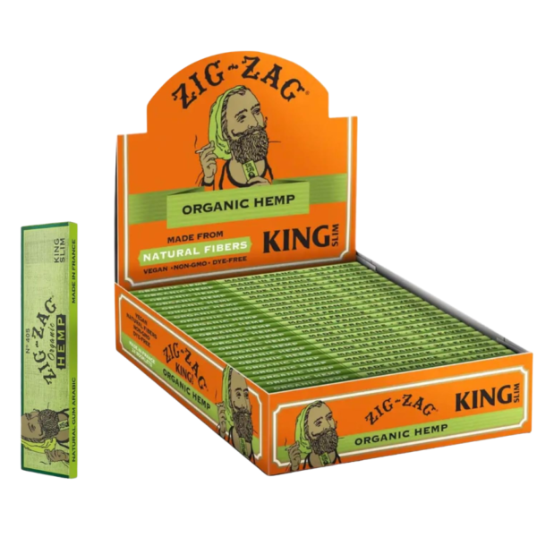 Zig-Zag Organic King Size Papers 24 Booklets 32 Sheets Each
