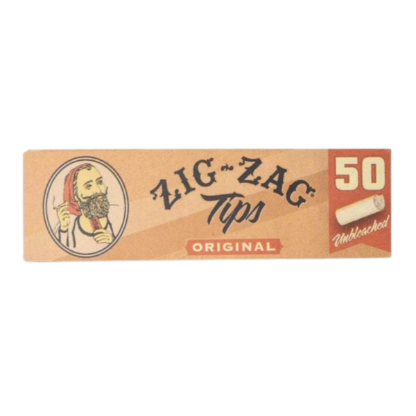 Zig-Zag Unbleached Perforated Paper Tips