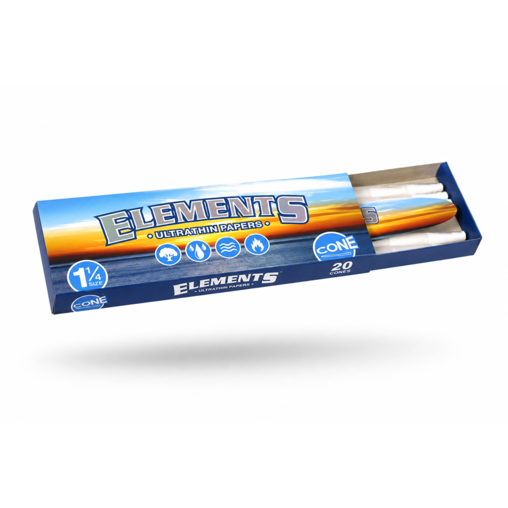 Elements 1 1/4 Pre-Rolled Paper Cones
