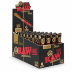 RAW Black Cones 1 1/4 | Ultra Thin Pre-Rolled RAW Cones 6ct