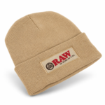 RAW Tan Beanie | Knit Winter Beanie Hat